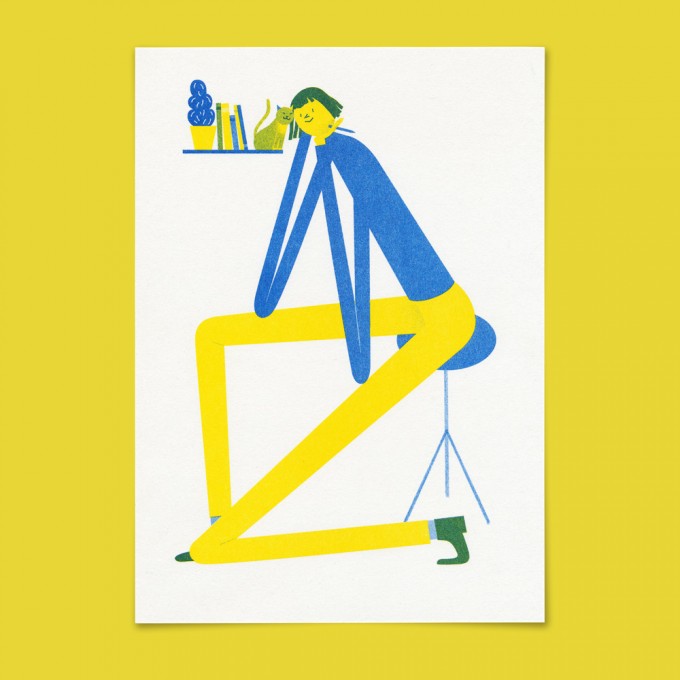 Stefanizen – ‘Friends’ A5 Riso Print Stefanizen – ‘Friends’ A5 Riso Print