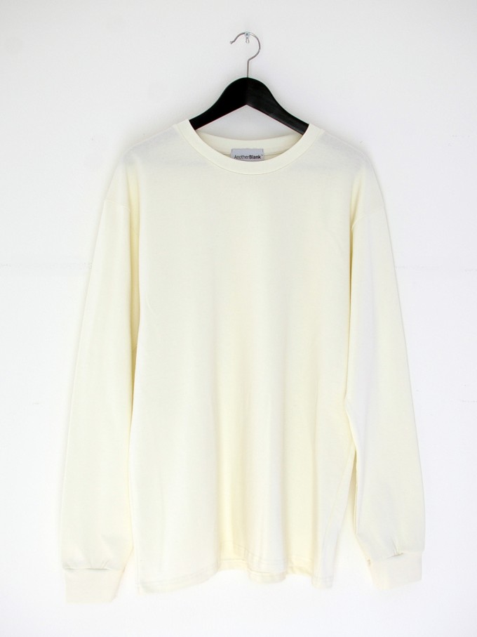 AnotherBlank BASIC LONGSLEEVE OFF-WHITE 240G AB_LS_M_016 AnotherBlank BASIC LONGSLEEVE OFF-WHITE 240G AB_LS_M_016
