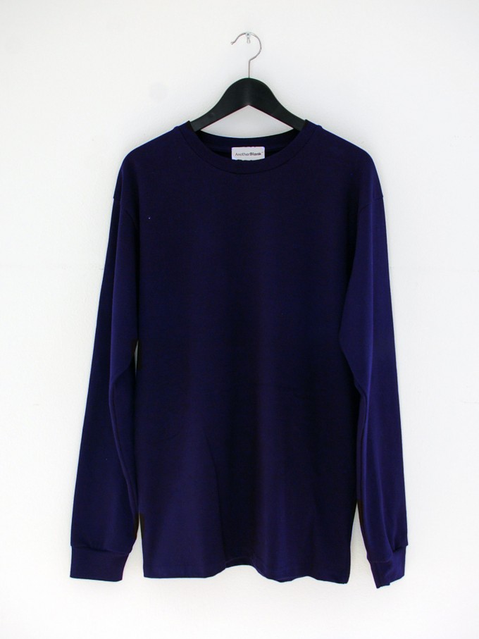 AnotherBlank BASIC LONGSLEEVE NAVY 240G AB_LS_M_016 AnotherBlank BASIC LONGSLEEVE NAVY 240G AB_LS_M_016