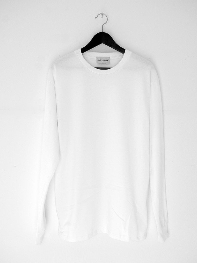 AnotherBlank BASIC LONGSLEEVE WHITE 240G AB_LS_M_016 AnotherBlank BASIC LONGSLEEVE WHITE 240G AB_LS_M_016