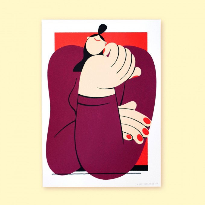 Anne Albert – Look – Siebdruck – 21 x 30 cm (A4)