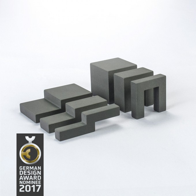 Ludofactum Design-Bauklötze ludobricks (betongrau) Ludofactum Design-Bauklötze ludobricks (betongrau)