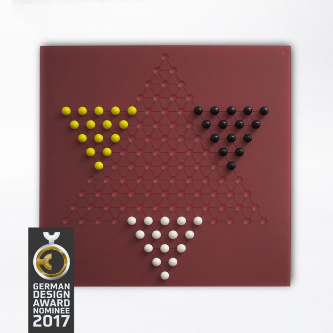 Ludofactum Design-Brettspiel ludohalma (cherry) Ludofactum Design-Brettspiel ludohalma (cherry)