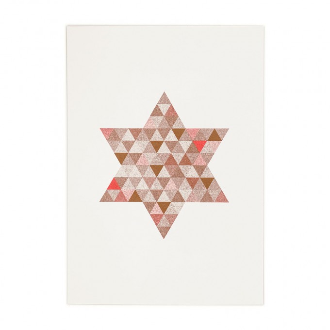 Feingeladen // FLASHY TRIANGLES // Star (CPFR), RISO-Kunstdruck, A5 Feingeladen // FLASHY TRIANGLES // Star (CPFR), RISO-Kunstdruck, A5