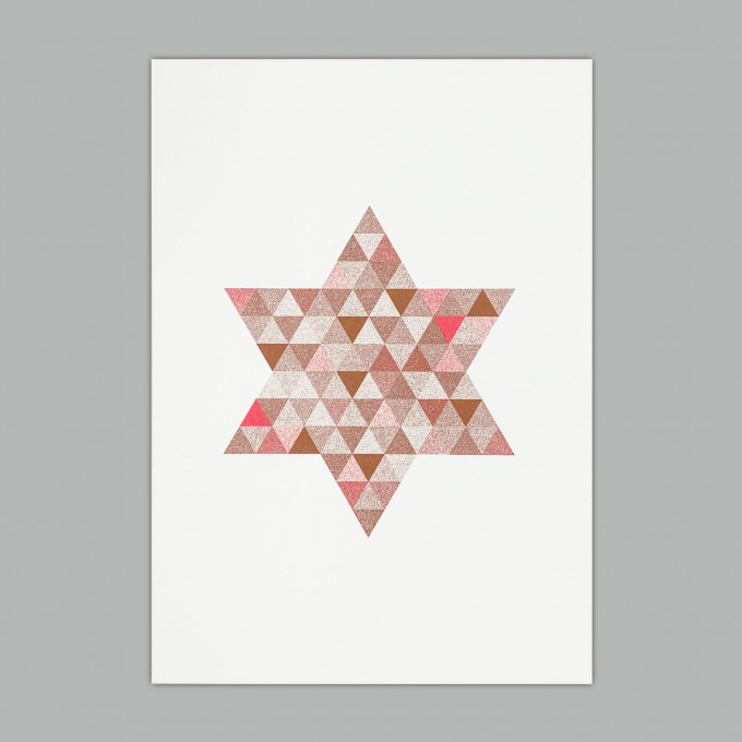 Feingeladen // FLASHY TRIANGLES // Star (CPFR), RISO-Kunstdruck, A5 Feingeladen // FLASHY TRIANGLES // Star (CPFR), RISO-Kunstdruck, A5
