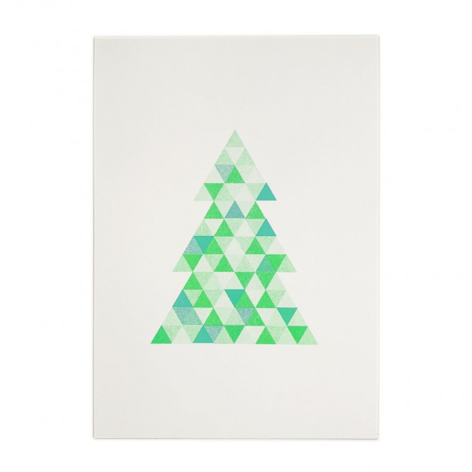 Feingeladen // FLASHY TRIANGLES // Tree (FGMI), RISO-Kunstdruck, A5 Feingeladen // FLASHY TRIANGLES // Tree (FGMI), RISO-Kunstdruck, A5