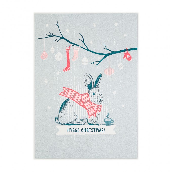 Feingeladen // LOVELY BEASTS // Bunny »Hygge Christmas!« (TLFR), RISO-Kunstdruck, A5 Feingeladen // LOVELY BEASTS // Bunny »Hygge Christmas!« (TLFR), RISO-Kunstdruck, A5