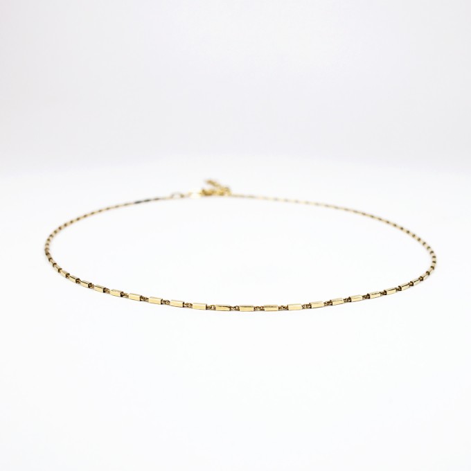 ST'ATOUR META – Kette mit Stäbchendetail in Gold, Silber oder Roségold ST'ATOUR META – Kette mit Stäbchendetail in Gold, Silber oder Roségold