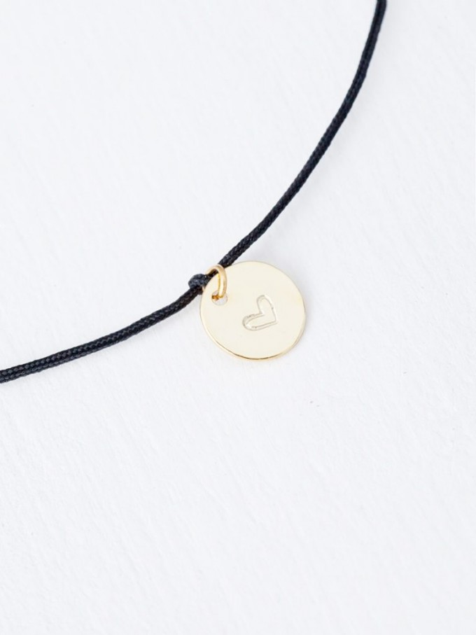 Oh Bracelet Berlin - Nylonarmband mit handgeprägtem Herz Oh Bracelet Berlin - Nylonarmband mit handgeprägtem Herz