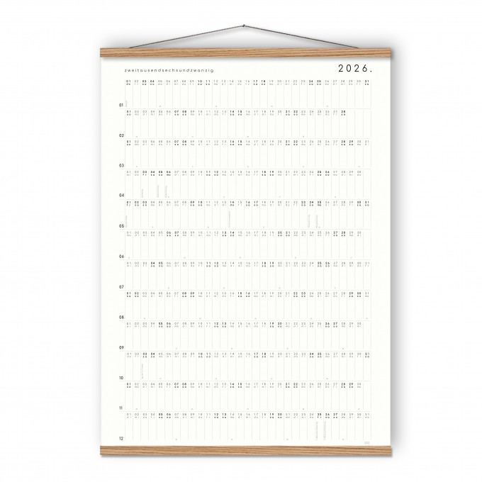 Wandkalender 2026 - SANS. Wandkalender 2026 - SANS.