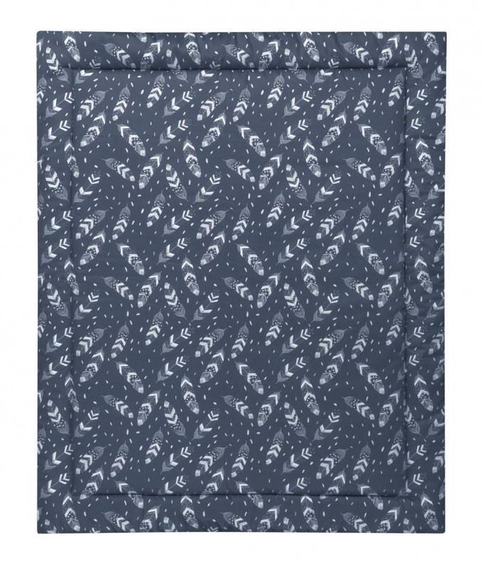 MEINE LIEBE – KRABBELDECKE FEATHER GRAUBLAU 90x110cm MEINE LIEBE – KRABBELDECKE FEATHER GRAUBLAU 90x110cm