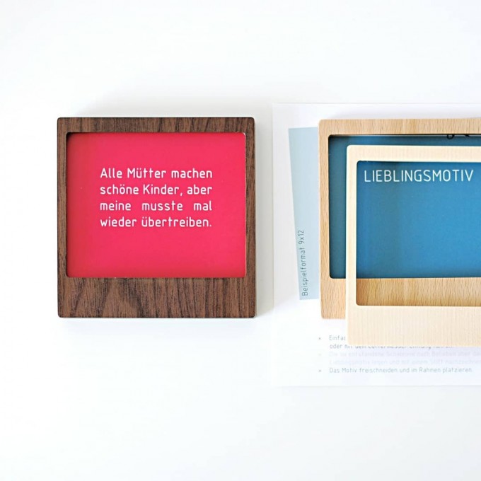 Fotorahmen aus Holz – „Memoholz“ 2er-Pack von Lumenqi Fotorahmen aus Holz – „Memoholz“ 2er-Pack von Lumenqi
