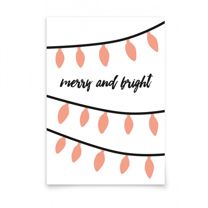 aprilplace // merry and bright // Weihnachtskarte A6 aprilplace // merry and bright // Weihnachtskarte A6