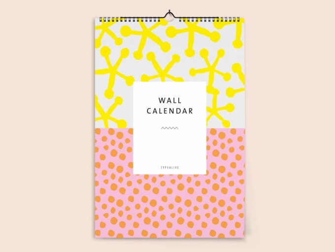 typealive / Wandkalender DIN A4 / Pattern 2020 typealive / Wandkalender DIN A4 / Pattern 2020
