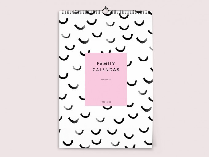 typealive / Familienkalender DIN A3 / Black & White 2020 typealive / Familienkalender DIN A3 / Black & White 2020