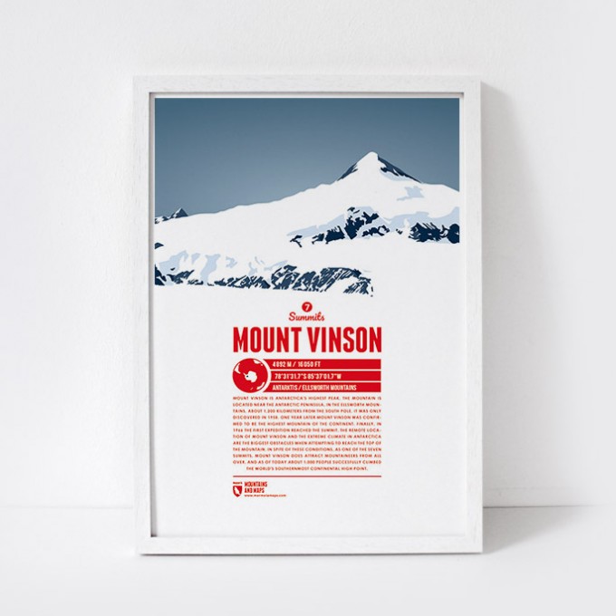 Marmota Maps – Mount Vinson - Bergdruck Marmota Maps – Mount Vinson - Bergdruck