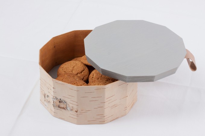 MOYA Nachhaltige Keksdose aus Birkenrinde TUESA | Cookie box T12