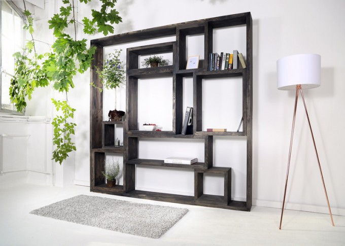 Regal im Landhaus-Stil Neiva Black Wash Regal im Landhaus-Stil Neiva Black Wash