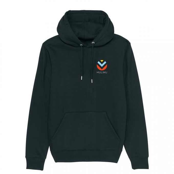 MULINU | UNISEX HOODIE Bio Baumwolle Schwarz MULINU | UNISEX HOODIE Bio Baumwolle Schwarz