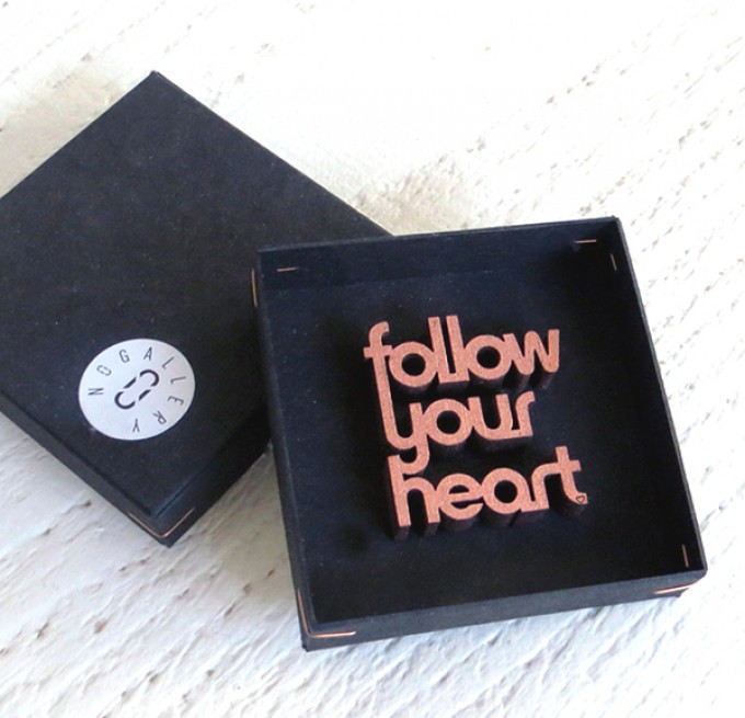 NOGALLERY follow your heart - Deko Schriftzug Holz NOGALLERY follow your heart - Deko Schriftzug Holz