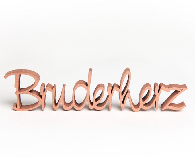 NOGALLERY Bruderherz - Deko Schriftzug Holz NOGALLERY Bruderherz - Deko Schriftzug Holz