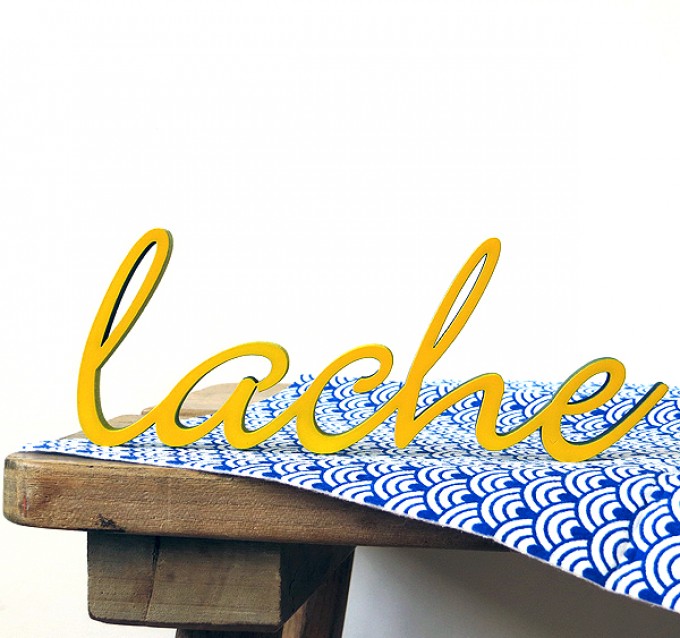 NOGALLERY Lache - Deko Schriftzug Holz NOGALLERY Lache - Deko Schriftzug Holz