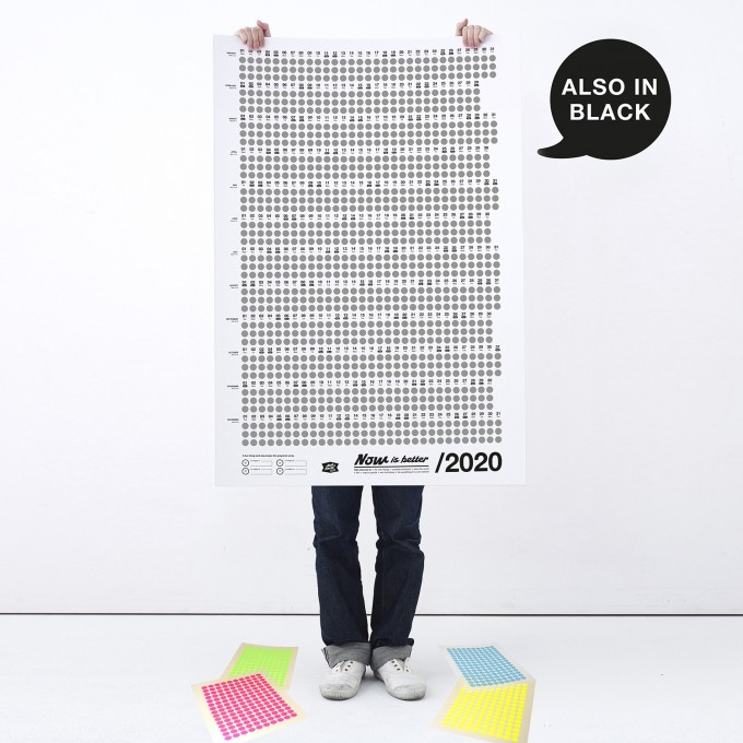 Bob And Uncle Design – Wandkalender – Now Is Better 2020 – Weiß – 680 x 1000 mm Bob And Uncle Design – Wandkalender – Now Is Better 2020 – Weiß – 680 x 1000 mm