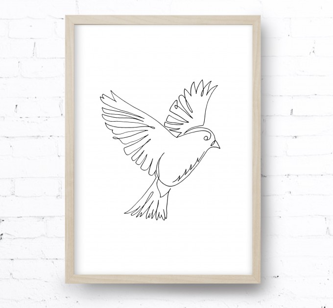 Kruth Design POSTER / ONE LINE BIRD Kruth Design POSTER / ONE LINE BIRD