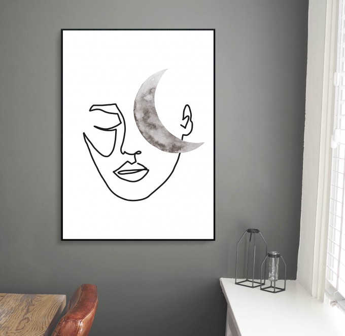 Kruth Design POSTER / MOON FACE Kruth Design POSTER / MOON FACE