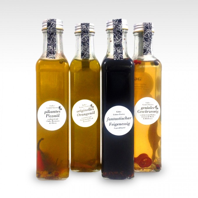 Gabys Grüner Garten Edles Öl & Essig Quartett 1000ml Gabys Grüner Garten Edles Öl & Essig Quartett 1000ml