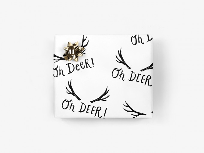 5x Geschenkpapier / Oh Deer (gefaltet) 5x Geschenkpapier / Oh Deer (gefaltet)