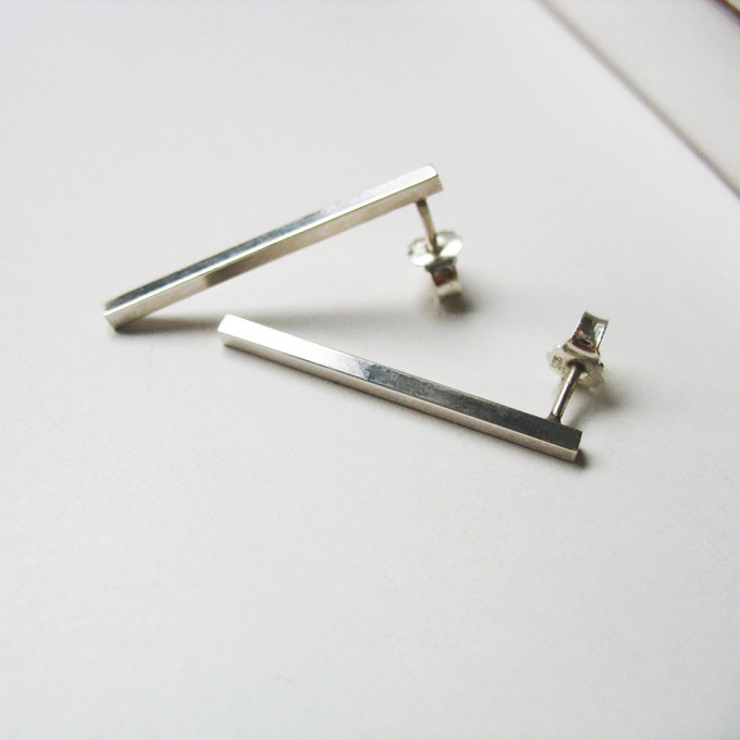 puur jewellery - Silber Ohrring No.1 - Lines Collection puur jewellery - Silber Ohrring No.1 - Lines Collection