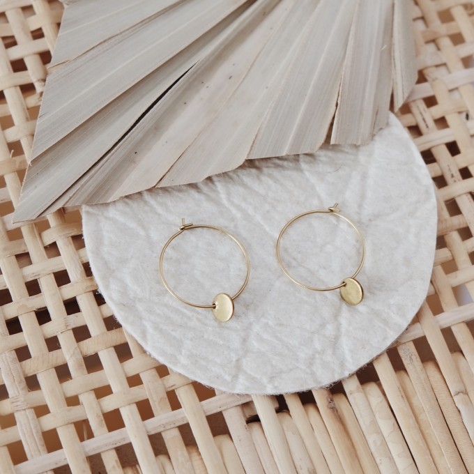 BRASSCAKE // Dot Hoops BRASSCAKE // Dot Hoops
