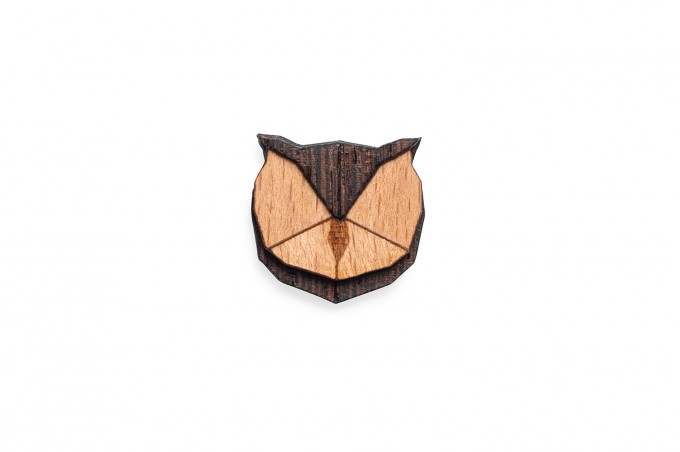 Owl Brooch von BeWooden Owl Brooch von BeWooden