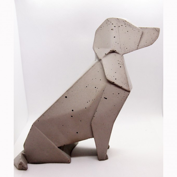 Den anden dag klinke Hvad er der galt moij design Origami Hund aus Beton | selekkt.com