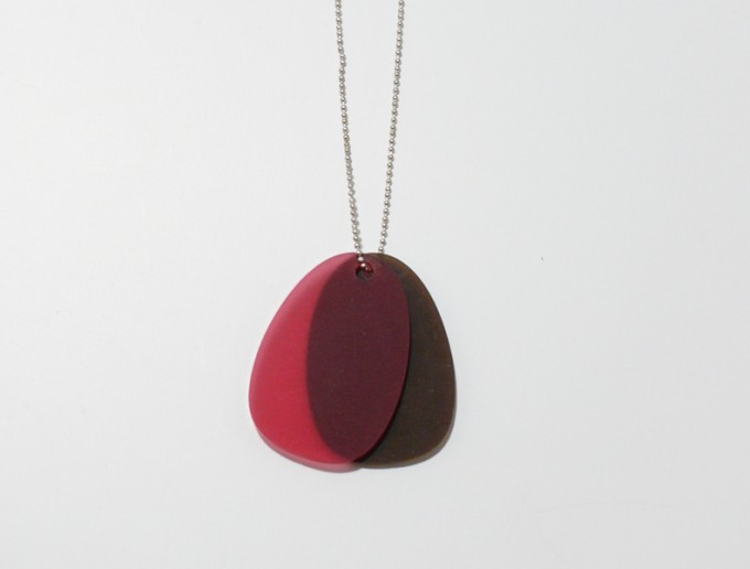 theobalt.design TAG Halskette braun/rot theobalt.design TAG Halskette braun/rot