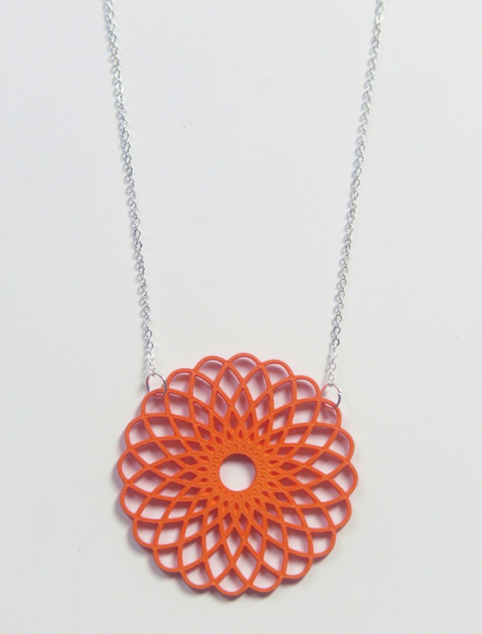 Theobalt.design Hypotrochoid Halskette orange Theobalt.design Hypotrochoid Halskette orange