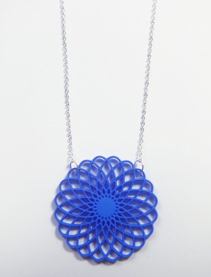 Theobalt.design Hypotrochoid Halskette blau Theobalt.design Hypotrochoid Halskette blau