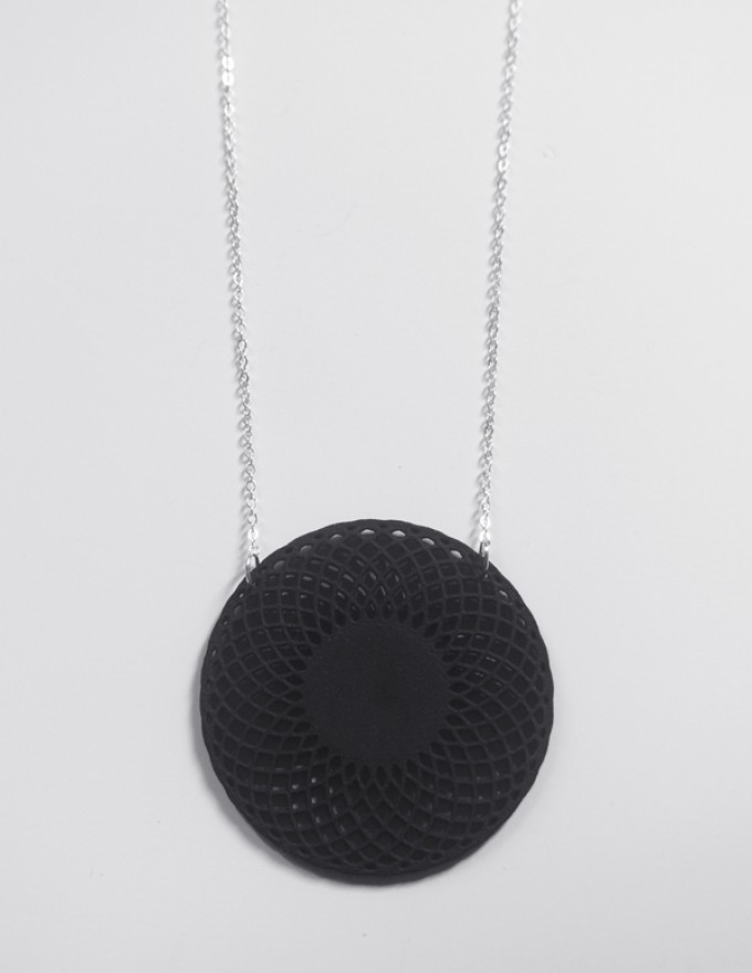 Theobalt.design Hypotrochoid Halskette schwarz Theobalt.design Hypotrochoid Halskette schwarz