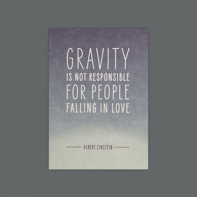 Feingeladen // MAGIC WORDS // Gravity (Albert Einstein) – A6 Feingeladen // MAGIC WORDS // Gravity (Albert Einstein) – A6