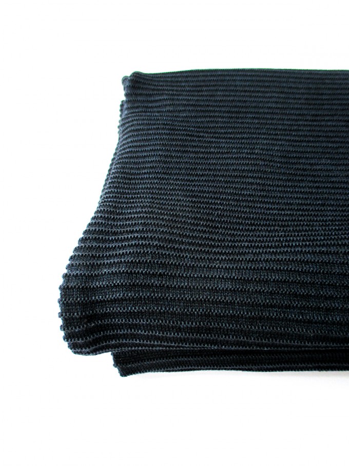 PETERSEN Schal "Little Seaside Waves", Merinowolle, dunkelblau, scarf PETERSEN Schal "Little Seaside Waves", Merinowolle, dunkelblau, scarf