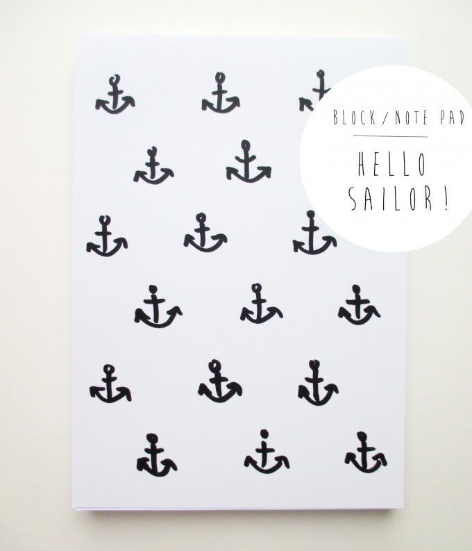 PETERSEN Schreibblock "Hello Sailor" PETERSEN Schreibblock "Hello Sailor"