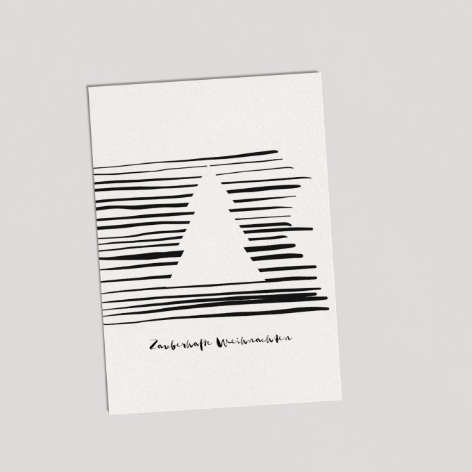 Love is the new black - Postkarte "Zauberhaft" 