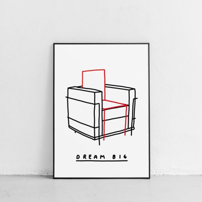 DREAM BIG Poster 50x70cm – Johanna Schwarzer