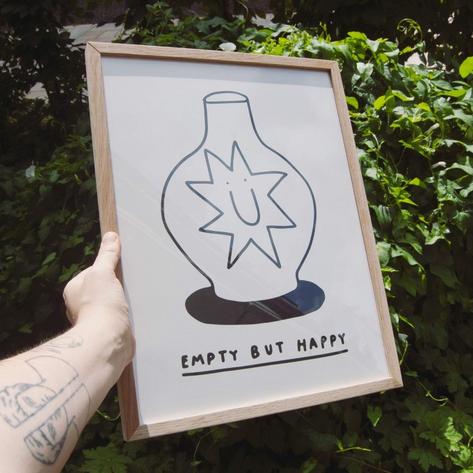 EMPTY BUT HAPPY Print 30x40cm – Johanna Schwarzer EMPTY BUT HAPPY Print 30x40cm – Johanna Schwarzer