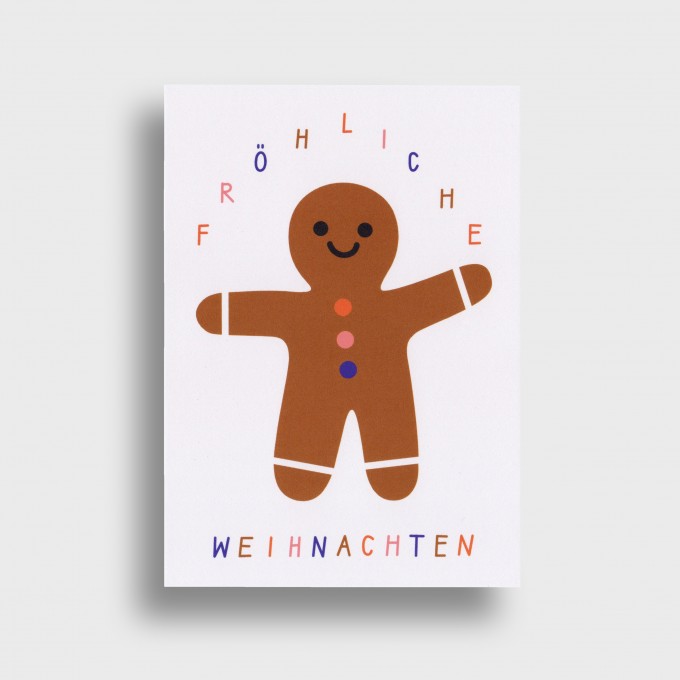 Lebkuchenmann – 5er Set Postkarten – stefanizen Lebkuchenmann – 5er Set Postkarten – stefanizen