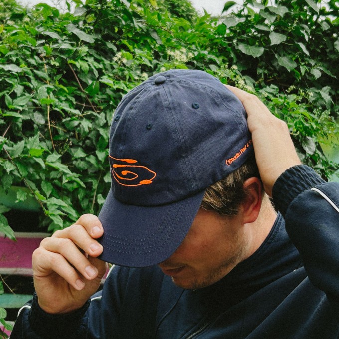 Swirl Cap navy — Paul & Toni Merch Dad Cap Low Profile