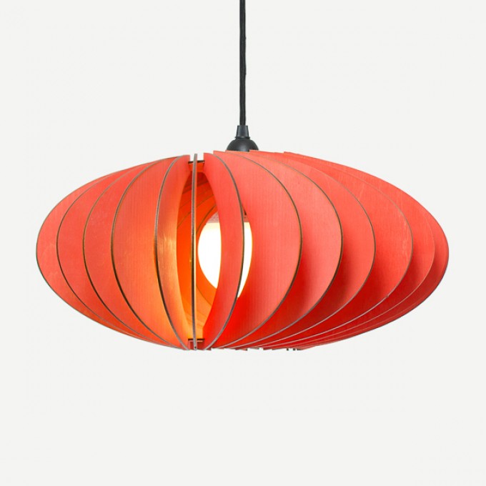 NEFI Pendelleuchte aus Holz (rot) NEFI Pendelleuchte aus Holz (rot)