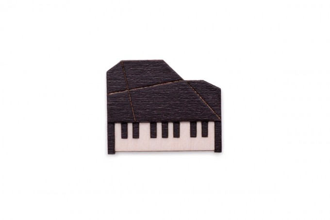 BeWooden Holzbrosche Klavier - Piano Brooch
BeWooden Holzbrosche Klavier - Piano Brooch