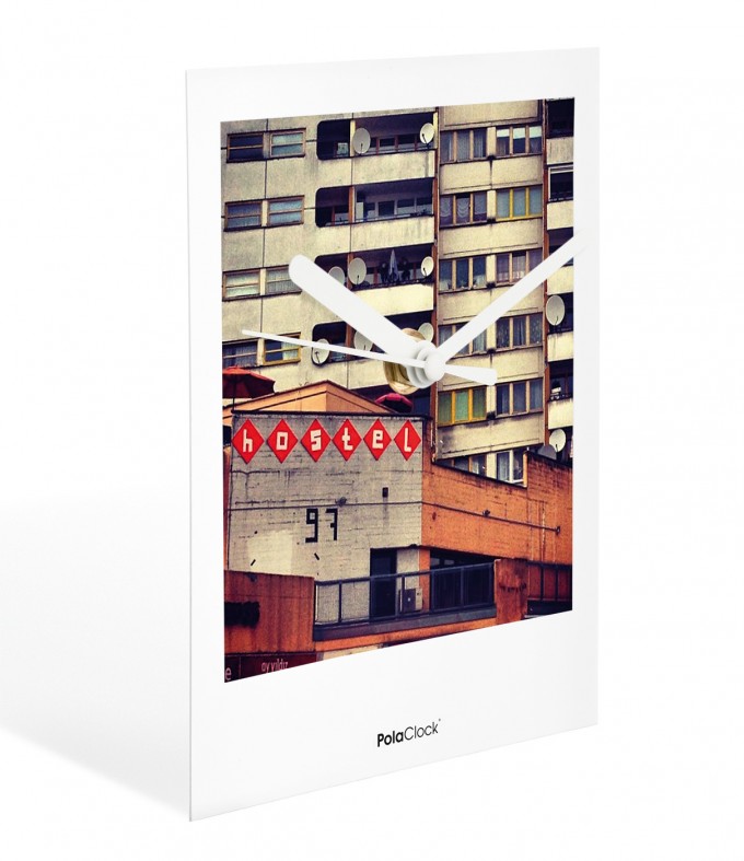 PolaClock "HOTEL KOTTI" Wanduhr / Tischuhr im Polaroid-Look by Marcel Kochert PolaClock "HOTEL KOTTI" Wanduhr / Tischuhr im Polaroid-Look by Marcel Kochert